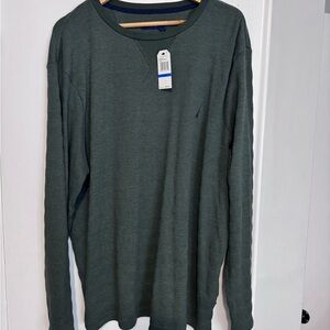 Nautica Dark Green Long Sleeve Tee